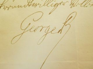 King George II rare document signe in German 1752 5