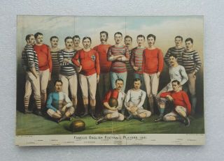 VINTAGE FOOTBALL ART PACKAGE - 1881 1966 1977 SEE LISTING & PHOTOS.  NO POSTAGE 3