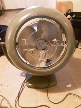 Vintage 12d1 Vornado Fan / Industrial Design With Script Grill/3 Speed
