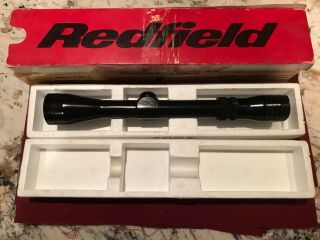 Vintage Redfield 3x - 9x Wide View Widefield Gloss Black Duplex Rifle Scope W/ Box