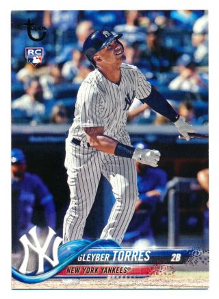 2018 Topps Update Us200 Gleyber Torres Rc Vintage Yankees Rookie Rare Sp 29/99
