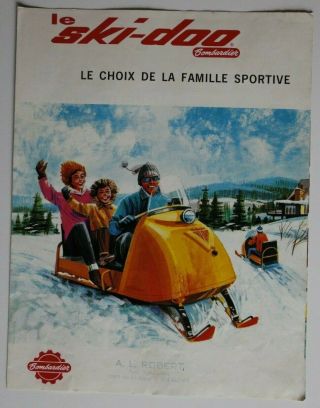 Ski - Doo Bombardier Snowmobiles 1965 Dealer Brochure - French - Canada