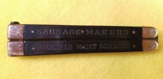 Vintage B&S Bonsa Rare Advertising for Ungar Neiman Co Folding Knife 2