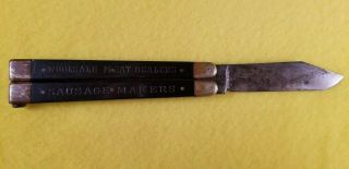 Vintage B&S Bonsa Rare Advertising for Ungar Neiman Co Folding Knife 7
