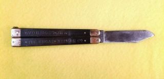 Vintage B&S Bonsa Rare Advertising for Ungar Neiman Co Folding Knife 8