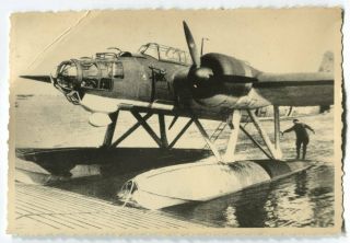 German Wwii Archive Photo: Luftwaffe Heinkel He 115 Torpedo Bomber Seaplane