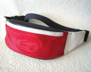 Lacoste - Vintage Fanny Pack - Waist Hip - Red White Blue -