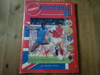 Panini Football 86 Sticker Album - Complete Vintage Book 1986