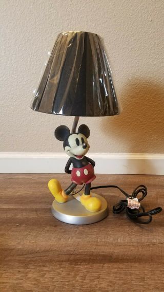 Vintage Style Mickey Mouse Lamp Table Lamp W/ Shade