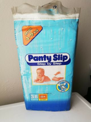Vintage Panty Slip Step By Step Baby Boy 38 Midi Plastic Diapers 4 - 9kg / 9 - 20lbs