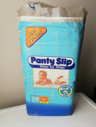 Vintage Panty Slip Step by Step baby Boy 38 midi plastic diapers 4 - 9kg / 9 - 20lbs 2