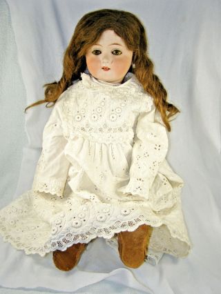 1915 Amberg Victory Doll With Fulper Bisque Head - 24 " Tall