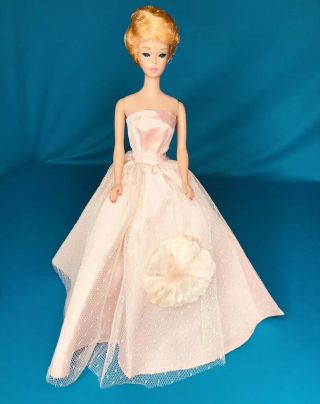 Vintage Barbie Clone Premier 88 Rare Pink Taffeta &tulle Evening Ball Gown Dress
