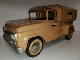 Vintage Tonka Sportsman Pick Up Truck Tan Beige Topper Parts Project 2