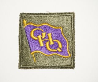 Ghq Pacific Purple Flag Variation Patch Wwii Us Army P9476