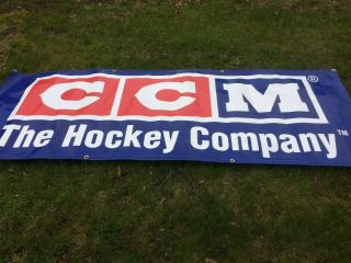 Vintage CCM The Hockey Company In Store Banner c1990 ' s 2