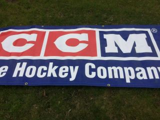 Vintage CCM The Hockey Company In Store Banner c1990 ' s 3