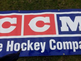 Vintage CCM The Hockey Company In Store Banner c1990 ' s 4
