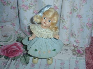 Vintage Vogue Ginny Painted Eye Hard Plastic Doll w/ Tagged Outfit,  Adorable 3