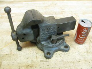 Good Vintage Reed 203r 203 3 " Machinist Work Bench Vise With Swivel Base