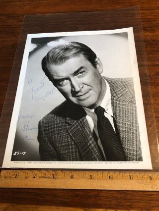 Rare Vintage Autograph Signed Photo James Stewart Jimmy Actor