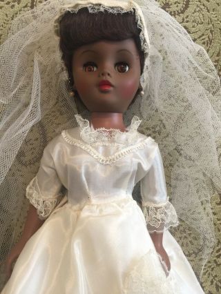Vintage 1960s Bride Doll Black African American
