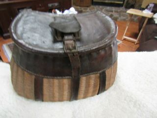 Vintage Center Hole Creel W Leather Binding