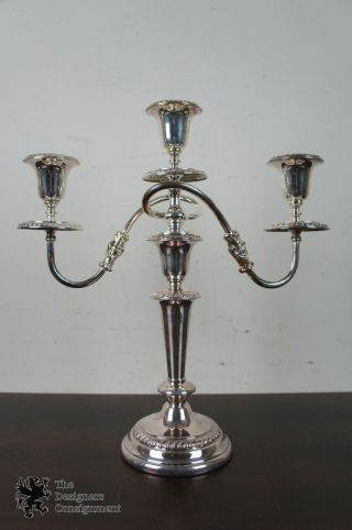Vintage Ornate Art Nouveau Style Candelabra Candlesticks Silver Plate Art S.  Co 4
