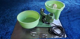 Vintage Magic Maid Fitzgerald Mixer Jadite Bowl & 1 Juicer