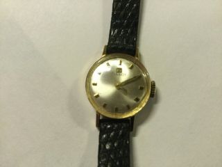 Vintage Tissot Small Face Ladies 18k Watch With Spiegel Band
