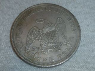 1862 SEATED LIBERTY ONE DOLLAR COIN IN GOD WE TRUST US UNITED STATES EAGLE RARE 2