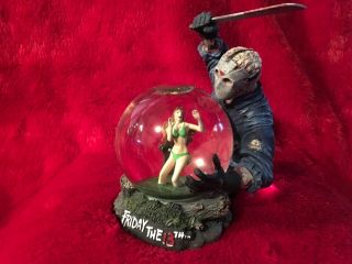 Friday The 13th Horror Globe Collectible Neca Vintage Rare Perfect Display