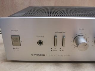 Pioneer SA - 420 Vintage Hifi Amplifier Amp Retro Silver Front Phono Stage 2