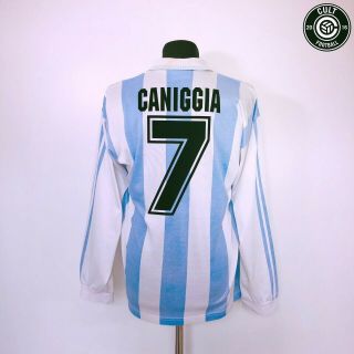 Caniggia 7 Argentina Vintage Adidas Home Football Shirt Wc 94 (m) Boca 1994/95