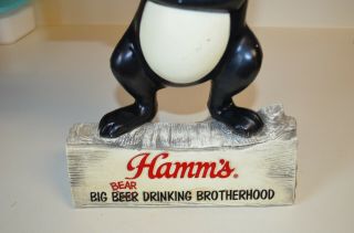 Vintage Hamm ' s Beer Big Bear Beer Drinking Brotherhood Sign Calendar 1972 16 