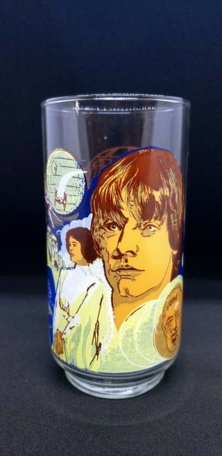 Vintage 1977 Burger King Star Wars Commemorative Glasses - Complete Set of 4 3