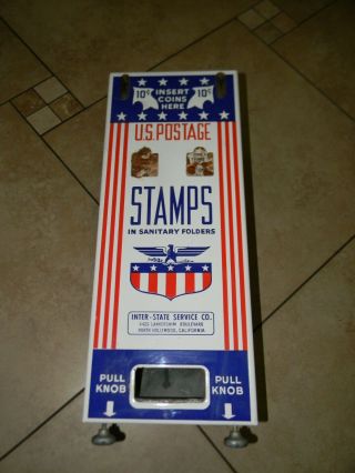 Rare Eagle Design Vintage Us Postage Stamps 10 Cents Dispenser Vending Machine