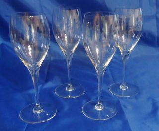 Vintage Baccarat St.  Remy 8 - 1/2 " Water Goblets - Set Of 4 - Signed/marked