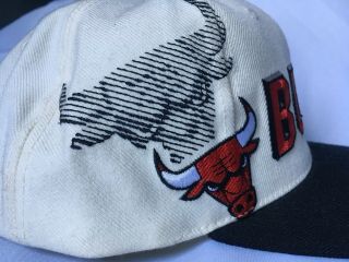 Vintage Sports Specialties Chicago Bulls Shadow Snapback Hat Cap 5