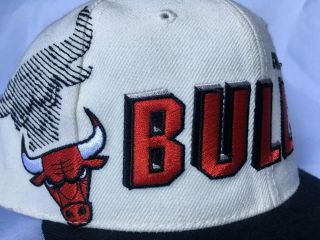 Vintage Sports Specialties Chicago Bulls Shadow Snapback Hat Cap 6