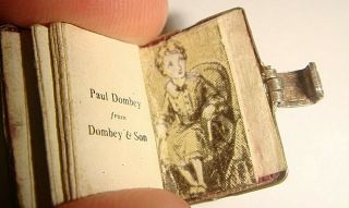 RARE VINTAGE SILVER OPENING ' CHARLES DICKENS ' PICTURE BOOK CHARM 3