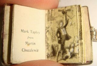 RARE VINTAGE SILVER OPENING ' CHARLES DICKENS ' PICTURE BOOK CHARM 7