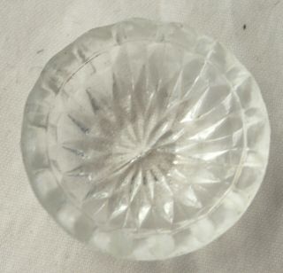 Vtg Dollhouse Miniature Artisan Jim irish Hand Cut Crystal Centerpiece Bowl 5