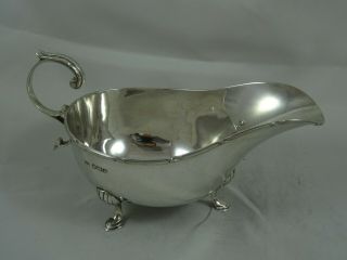 Walker & Hall,  Solid Silver Sauce Boat,  1920,  99gm