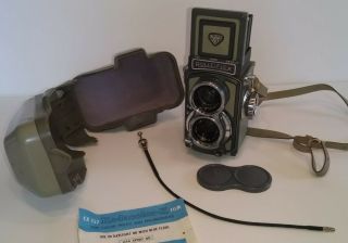 Rollei Rolleiflex Grey Baby Tlr Vintage 4x4 Box Camera Schneider - Kreuznach Xenar