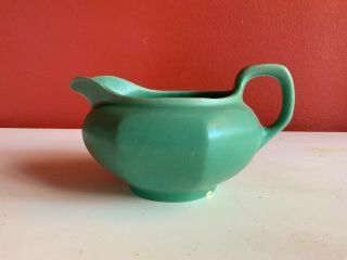 Antique Vintage Catalina Island Creamer Green Rare Ca Art Pottery Cali Ceramics