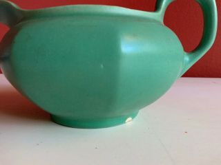 Antique Vintage Catalina Island Creamer Green RARE CA Art Pottery Cali ceramics 3