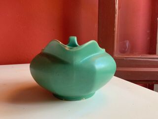 Antique Vintage Catalina Island Creamer Green RARE CA Art Pottery Cali ceramics 4