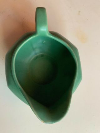 Antique Vintage Catalina Island Creamer Green RARE CA Art Pottery Cali ceramics 6