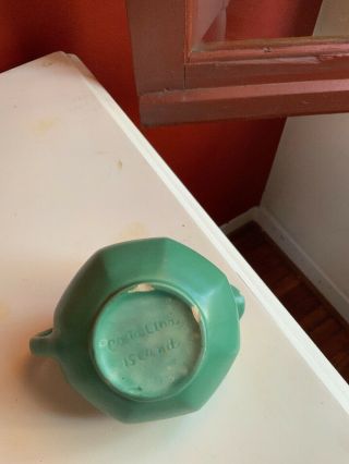 Antique Vintage Catalina Island Creamer Green RARE CA Art Pottery Cali ceramics 7
